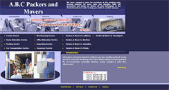 Desktop Screenshot of abcpackersandmovers.com